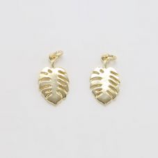 Leaf 14K Real Gold Plated Charm