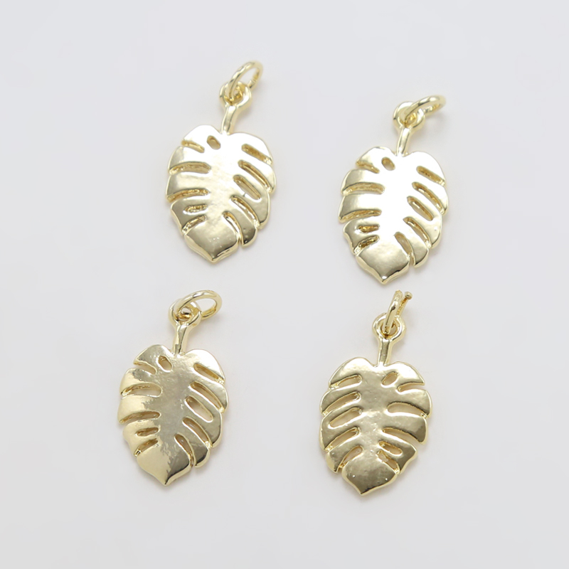 Leaf 14K Real Gold Plated Charm