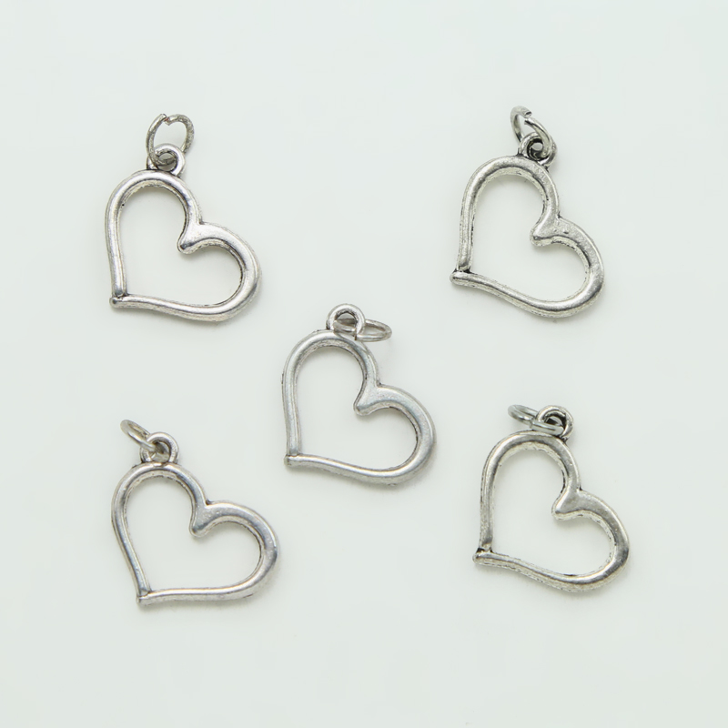 Heart Antique Silver Charm