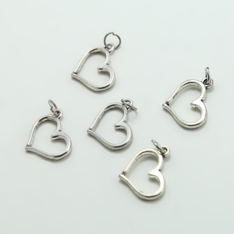 Heart Antique Silver Charm