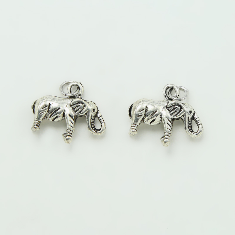 Elephant Antique Silver Charm