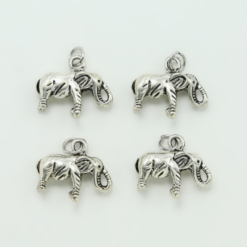 Elephant Antique Silver Charm