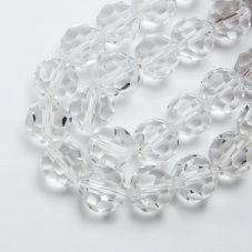 Faceted Round Crystal Glass Beads