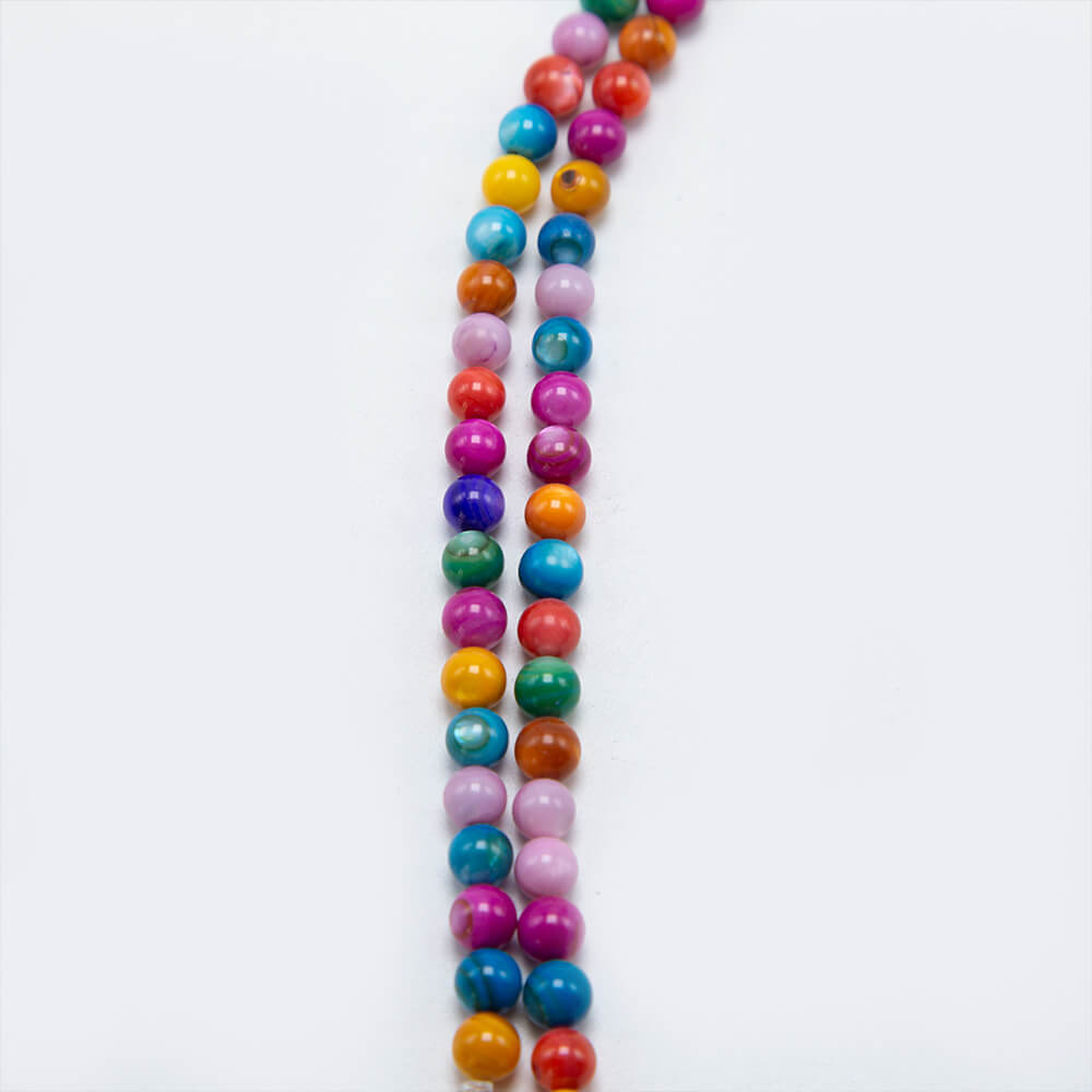 Multi Color Shell Beads