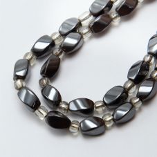 Hematite Twist Beads