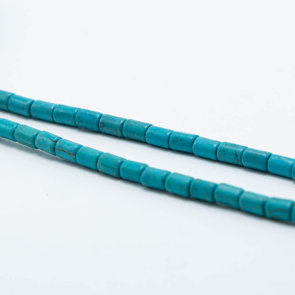 Blue Dyed Howlite Tube