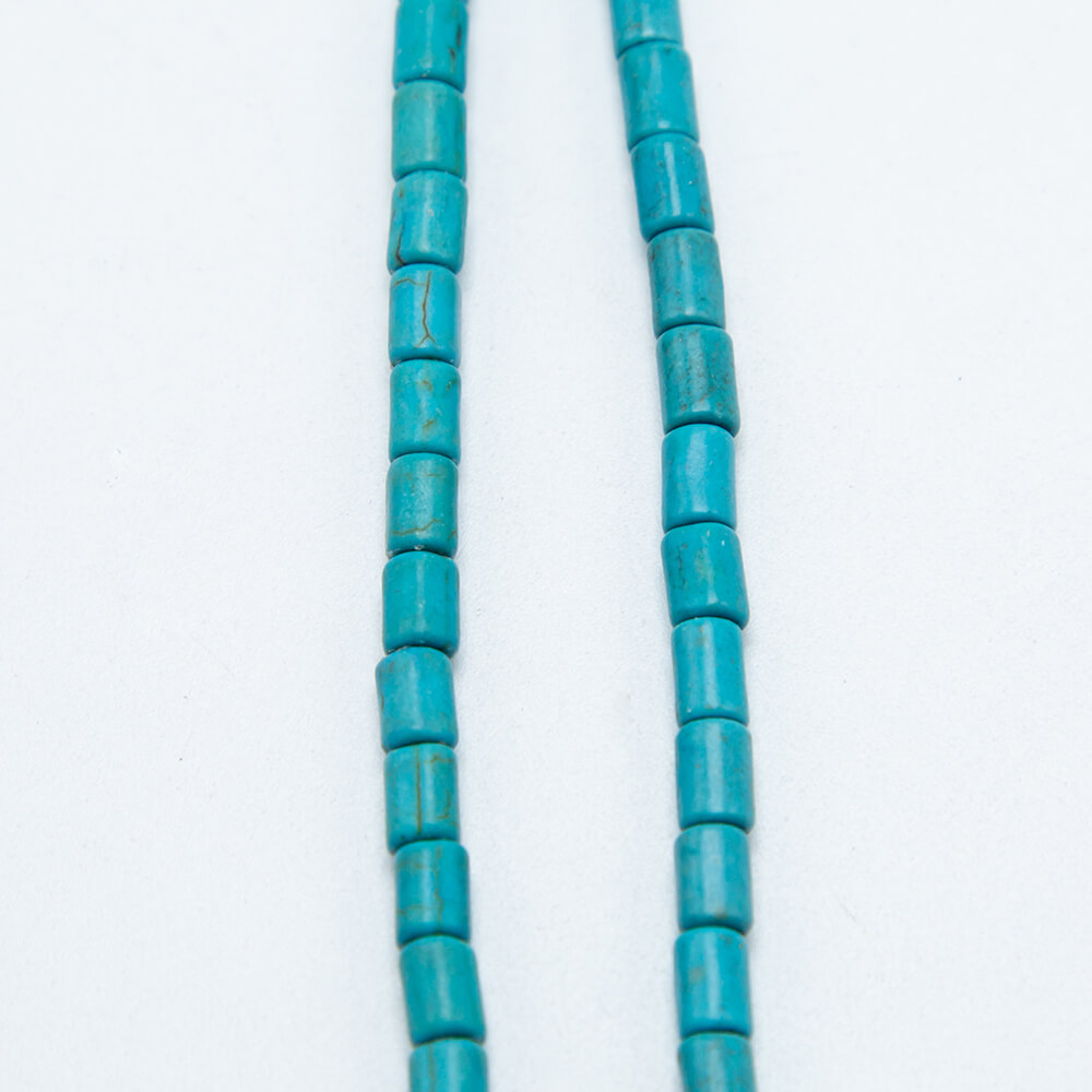 Blue Dyed Howlite Tube