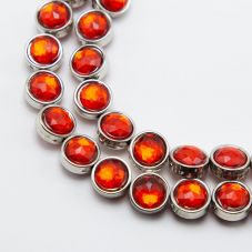 Red Disc Beads Acrylic Beads