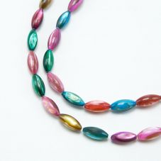Dyed Shell Beads Mutil Color Oval Beads