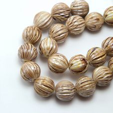 Brown Pumpkin Acrylic Beads