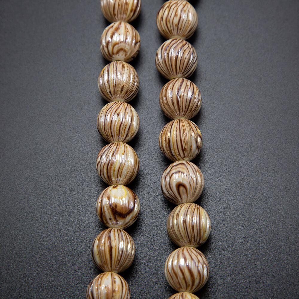 Brown Pumpkin Acrylic Beads