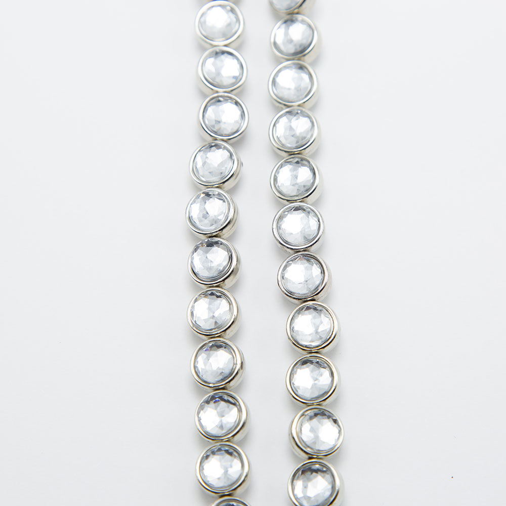 White Disc Beads Acrylic Beads