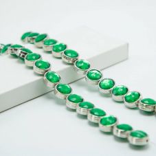 Green Disc Beads Acrylic Beads