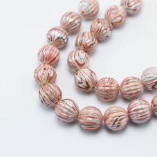 Red Acrylic Pumpkin Beads