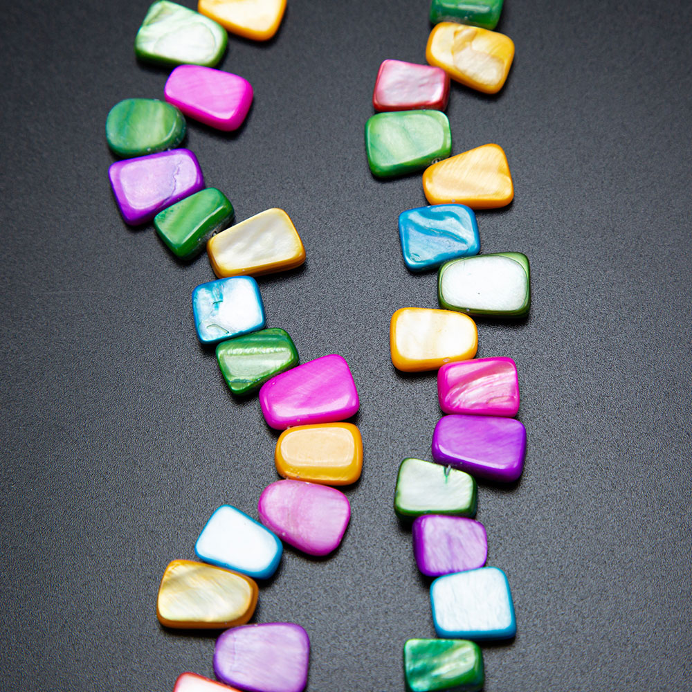 Dyed Shell Beads Mutil Color Fancy Beads