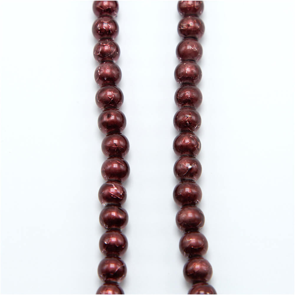 Brown Round Glass Beads