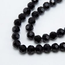 Faceted Round Glass Beads