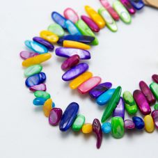 Mutil Color Tooth Beads Dyed Shell Beads