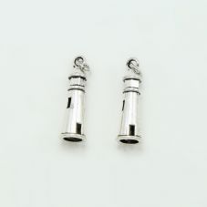 Lighthouse Antique Silver Charm