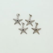 Starfish Antique Silver Charm
