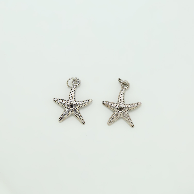 Starfish Antique Silver Charm