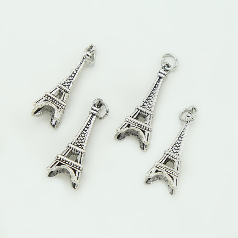 Eiffel Tower Antique Silver Charm