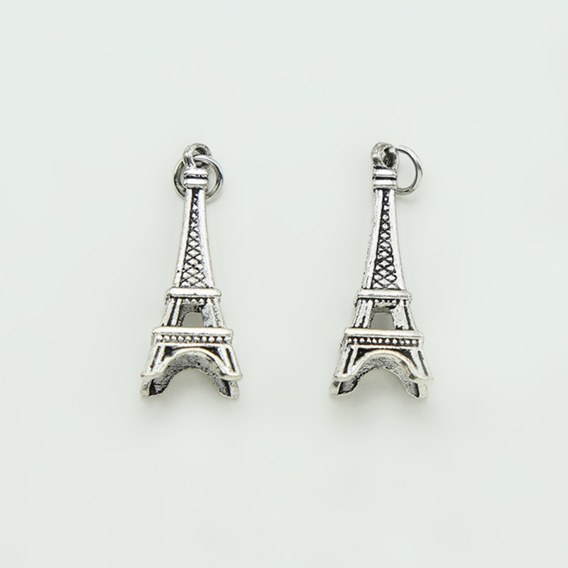 Eiffel Tower Antique Silver Charm