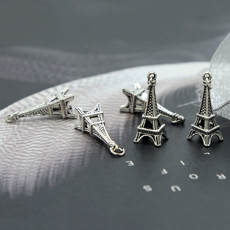 Eiffel Tower Antique Silver Charm