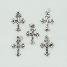 Sm.Cross Antique Silver Charm