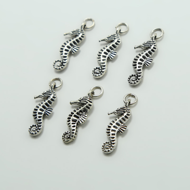 Seahorse Antique Silver Charm