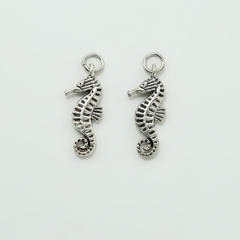 Seahorse Antique Silver Charm