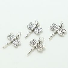 Dragonfly Antique Silver Charm