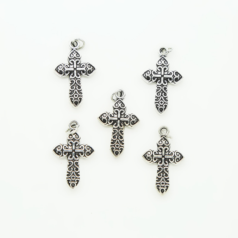 Celtic Cross Antique Silver Charm
