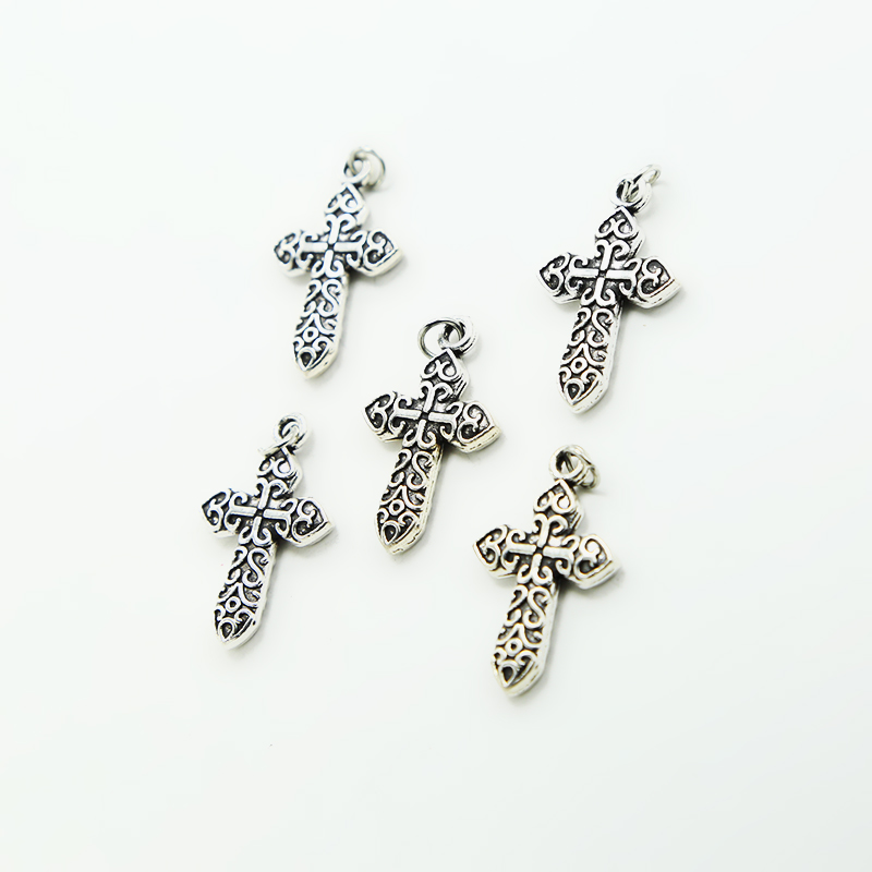 Celtic Cross Antique Silver Charm