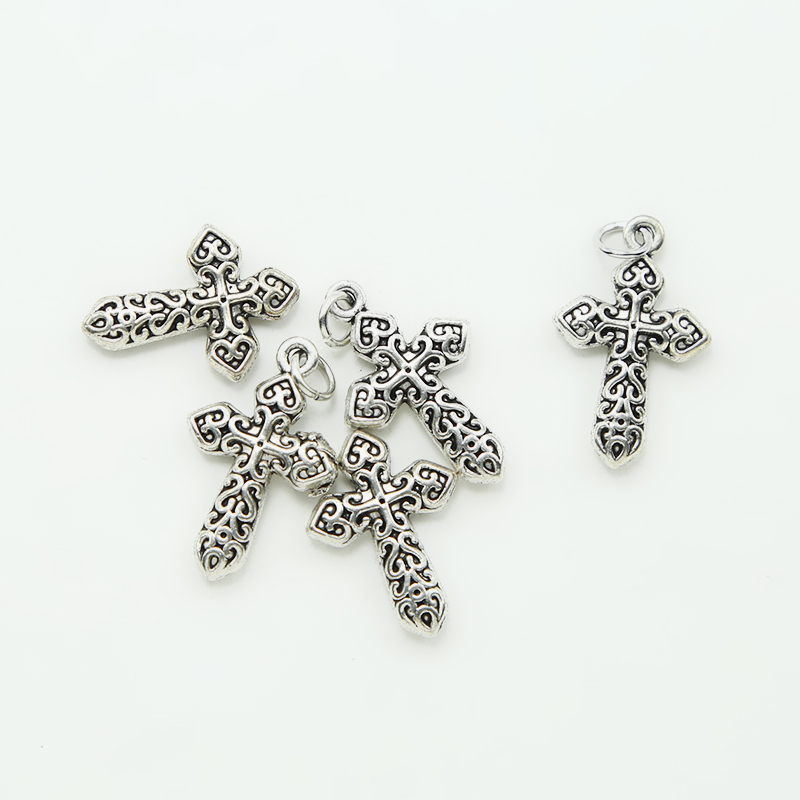 Celtic Cross Antique Silver Charm