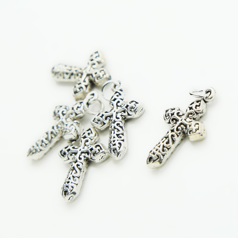 Celtic Cross Antique Silver Charm