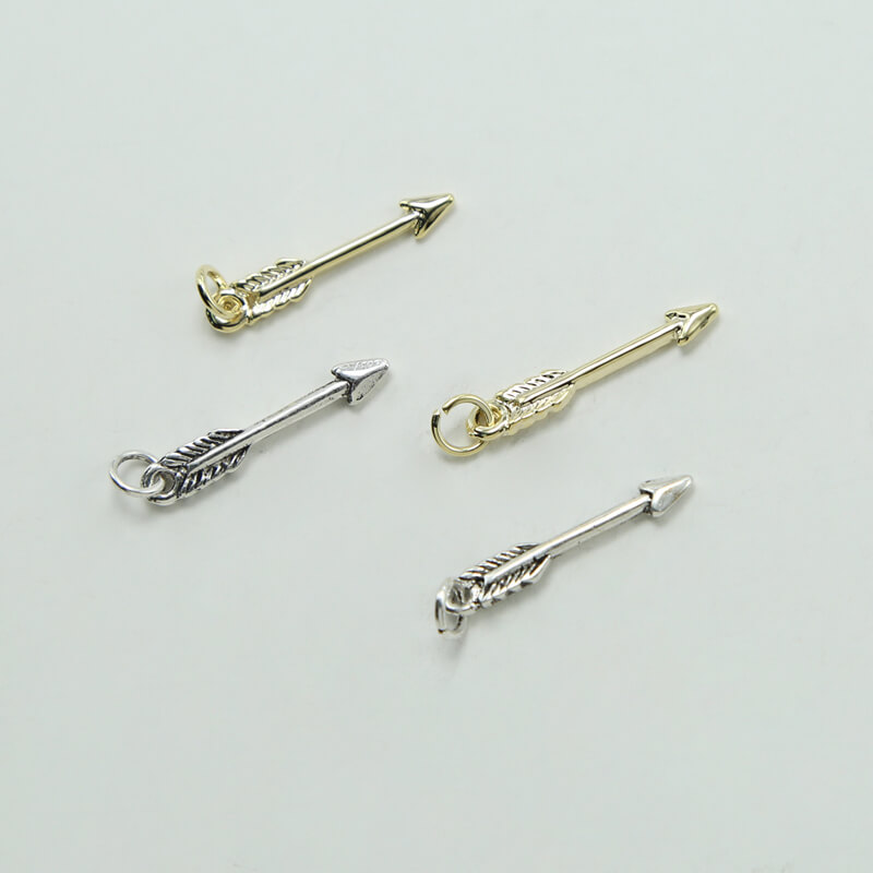Arrow 14K Real Gold Plated Charm