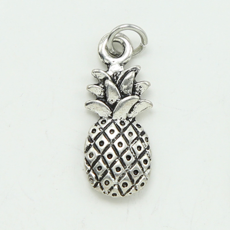 Pineapple Antique Silver Charm