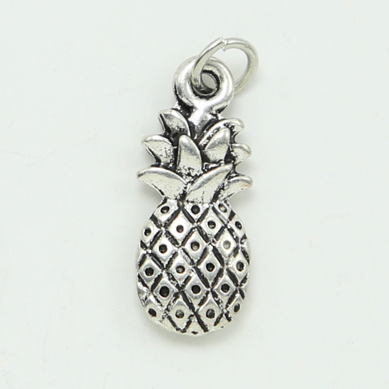 Pineapple Antique Silver Charm