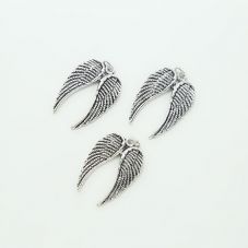 Wing Antique Silver Charm