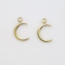 Moon 14K Real Gold Plated Charm