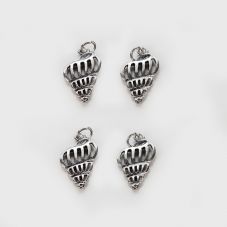 Shell Antique Silver Charm