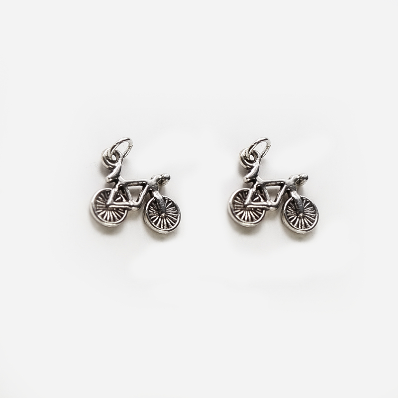 Bicycle Antique Silver Charm