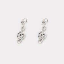 Music Note Antique Silver Charm