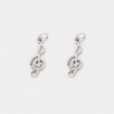 Music Note Antique Silver Charm