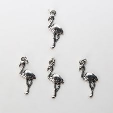 Flamingo Antique Silver Charm