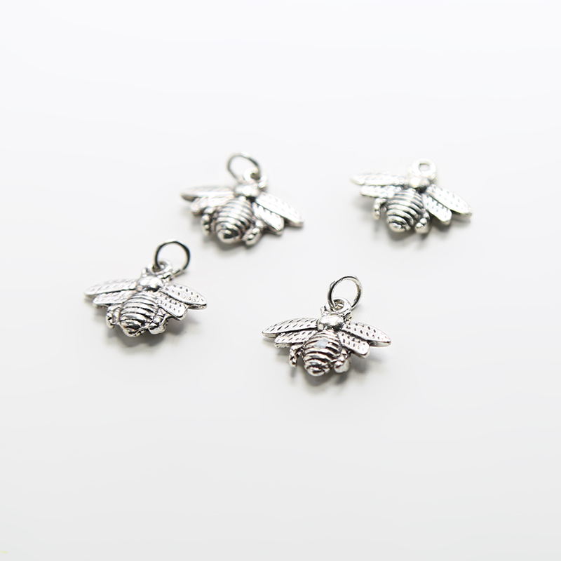 Bee Antique Silver Charm