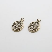 Celtic 14K Real Antique Gold Plated Charm