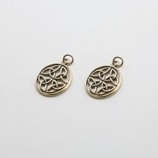 Celtic 14K Real Antique Gold Plated Charm