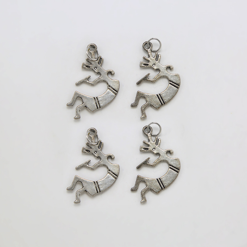 Kokopelli Antique Silver Charm